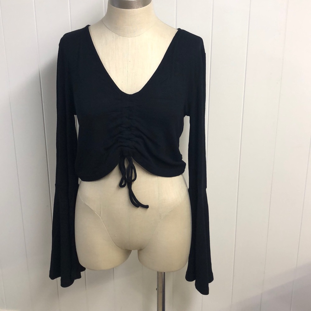 Revolve JACK by BB Dakota Bell Sleeve Crop Top ❤️